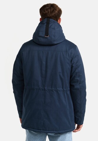 INDICODE JEANS Winterjas 'Gillespie' in Blauw