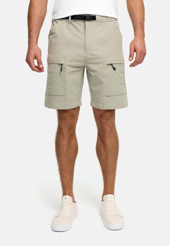 INDICODE JEANS Regular Cargobroek 'Rommie' in Grijs: voorkant
