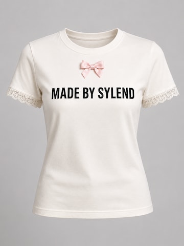 SYLEND Top 'MADE BY SYLEND'‌‌‌‌‌‌‌‌‌‌ in Weiß: Vorderseite
