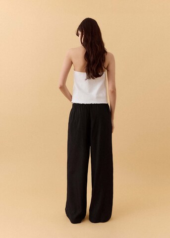 MANGO TEEN Regular Pants 'Basicrn' in Black