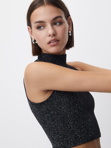 Pull&Bear Knitted Top in Black