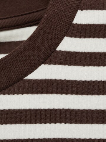 MANGO T-Shirt 'ANCLA' in Braun
