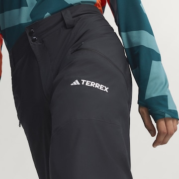 ADIDAS TERREX Regular Outdoor trousers 'Multi 2 Layer CLIMAPROOF Insulated' in Black