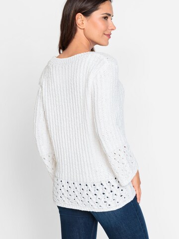 Olsen Pullover in Weiß