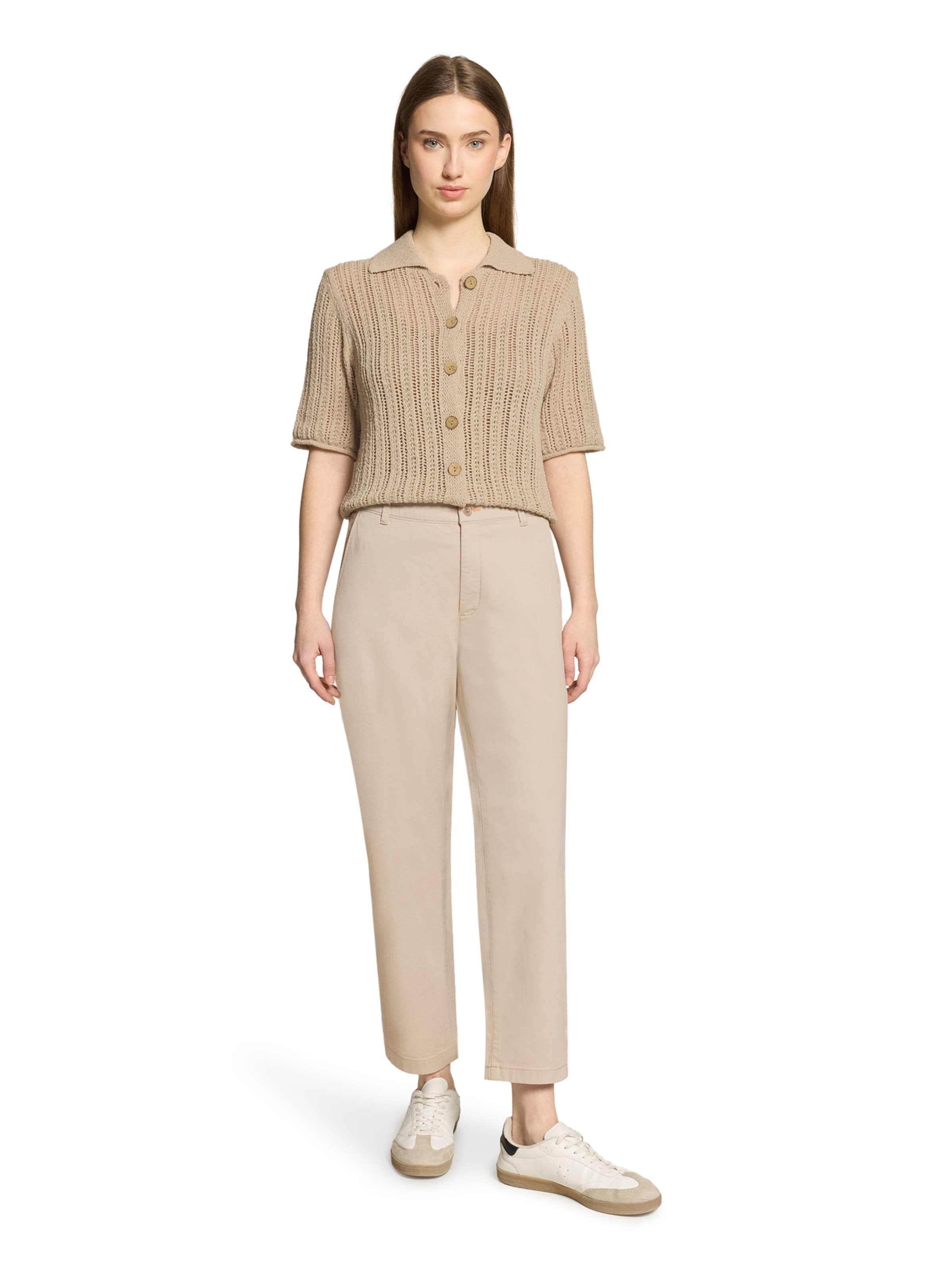 Cartoon Gebreid vest in Beige