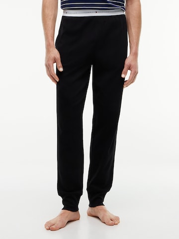 Pantalon de pyjama TOMMY HILFIGER en noir : devant