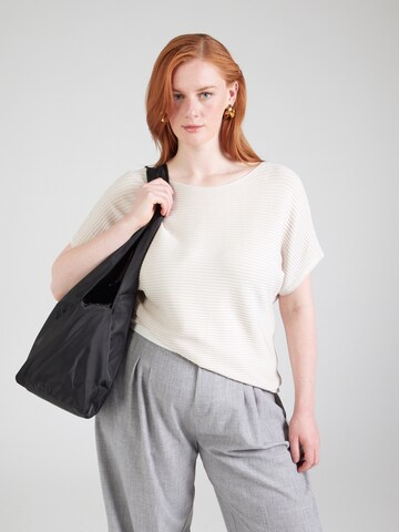 ONLY Carmakoma - Jersey 'CARAdaline' en beige: frente