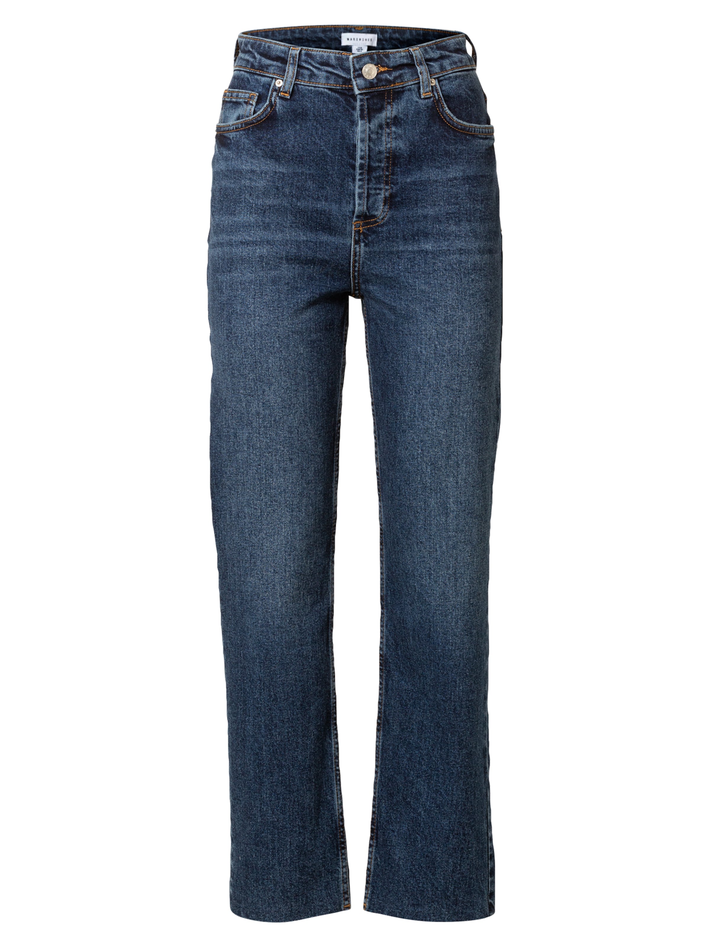 Warehouse Štandardný strih Džínsy - Modrá: predná strana