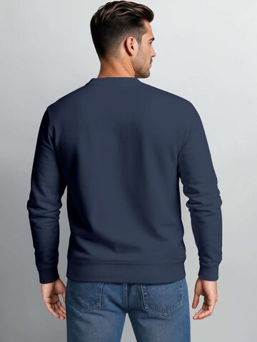 Neverless Sweatshirt 'Kompass' in Blue