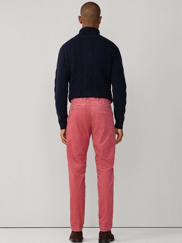 Coupe slim Pantalon chino 'Kensington' Hackett London en rose