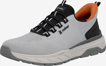 Rieker - Zapatillas sin cordones en gris: frente