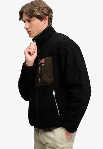 Superdry & Co Bluza polarowa 'VINTAGE RETRO' w kolorze czarny