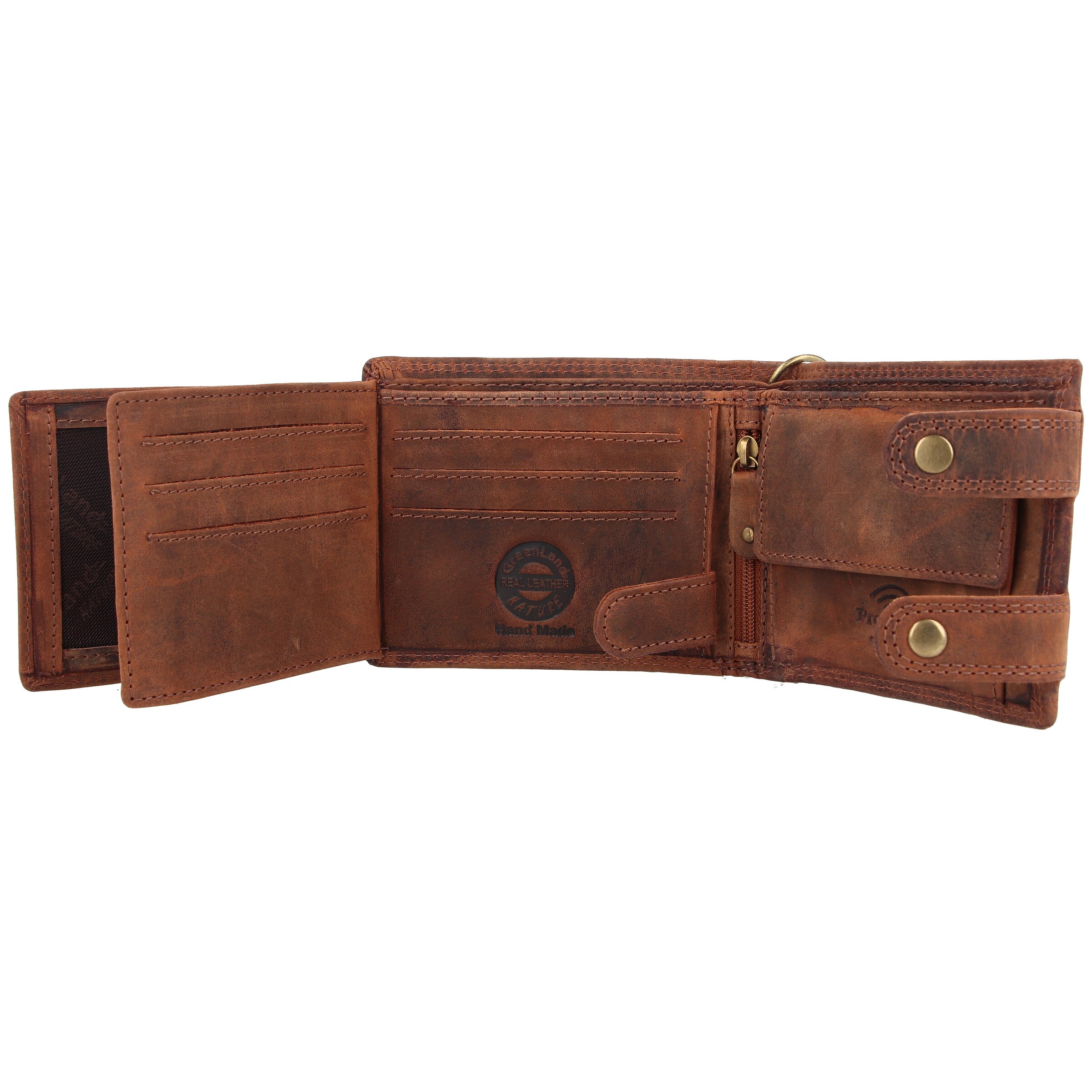 Portamonete 'Montenegro' di Greenland Nature in marrone