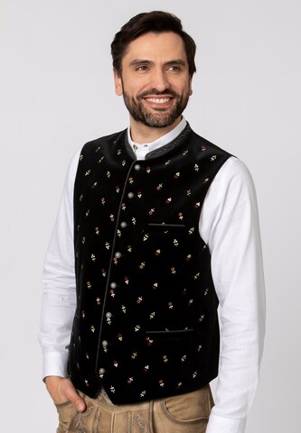 STOCKERPOINT Traditional Vest 'Vittorio' in Black: front