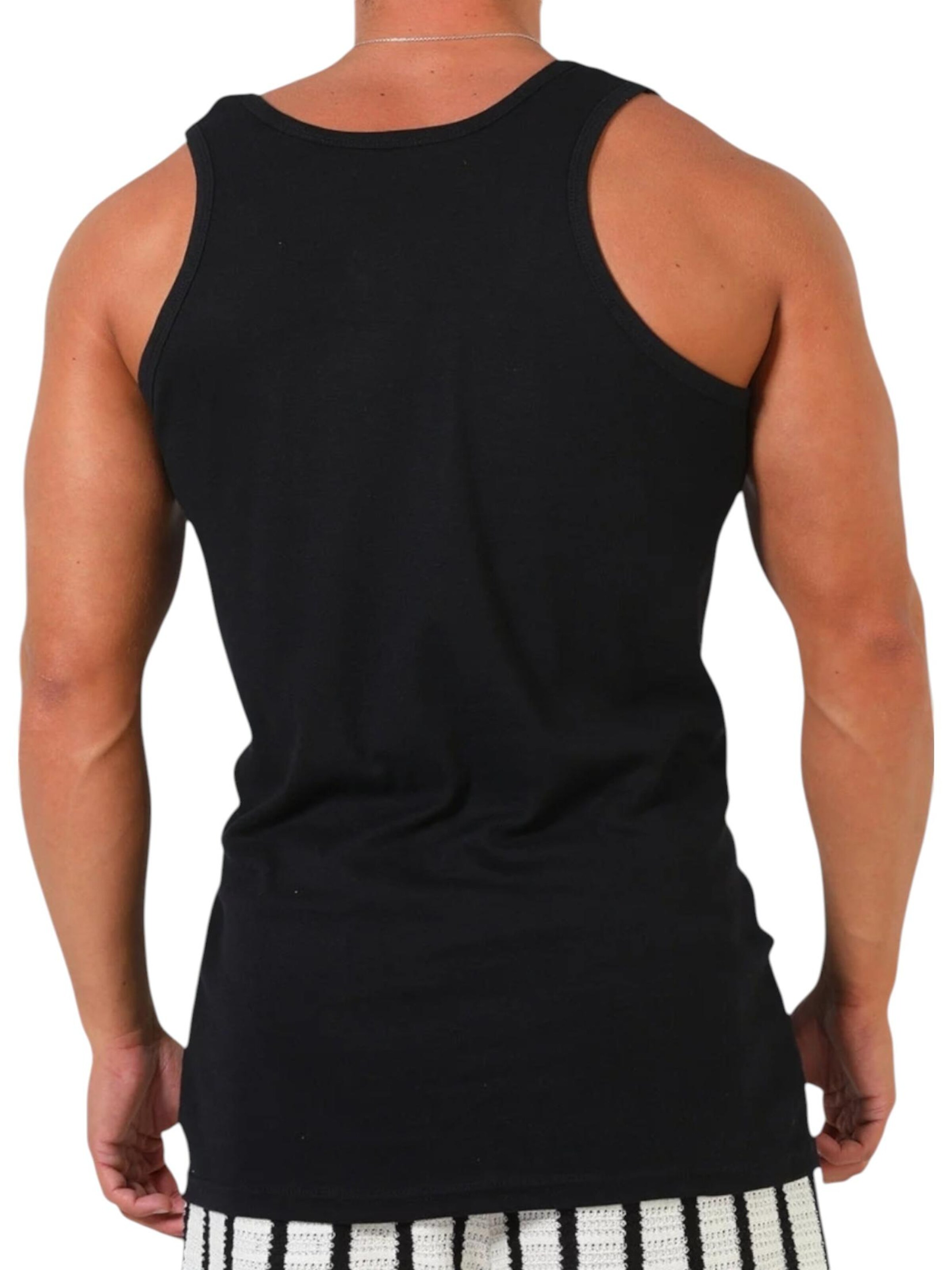 fashionshowcase - Camiseta térmica 'BasicPack' en negro