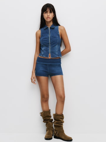 Pull&Bear Skinny Jeansy w kolorze niebieski