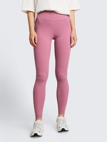 Skinny Leggings TOM TAILOR DENIM en rose : devant