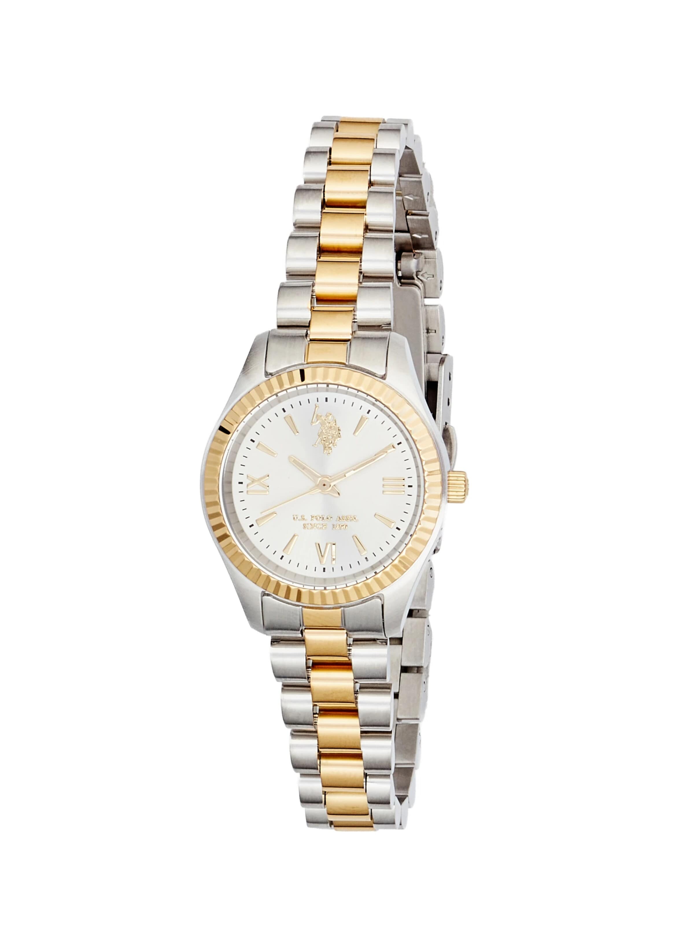 U.S. POLO ASSN. - Reloj analógico 'Charlotte' en blanco