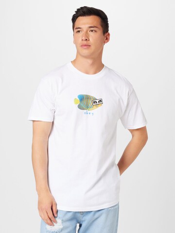 Obey T-Shirt in Weiß: Vorderseite