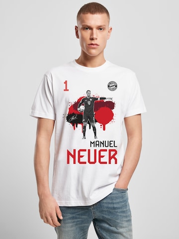 FC BAYERN MÜNCHEN Shirt 'Manuel Neuer' in White: front