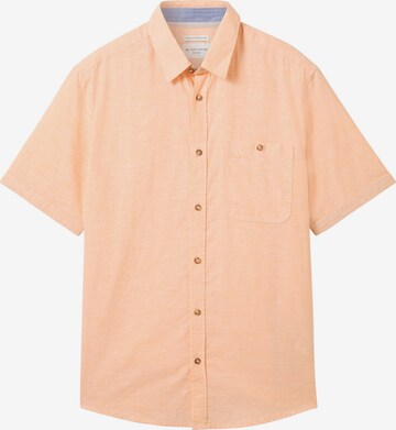 TOM TAILOR Button Up Shirt in Orange: front