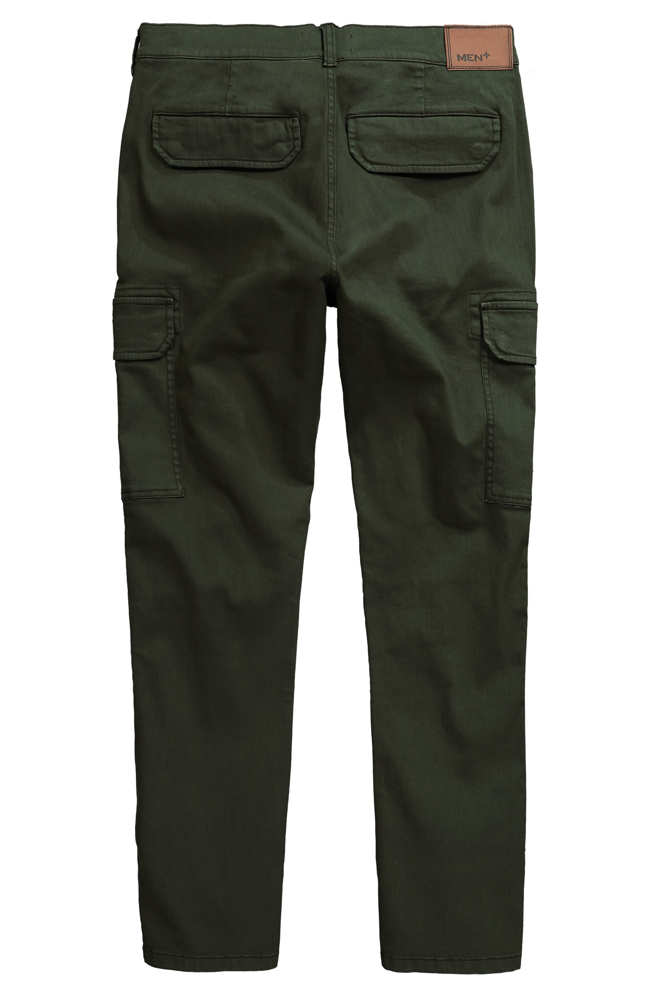 Men Plus Regular Cargo Pants in Green
