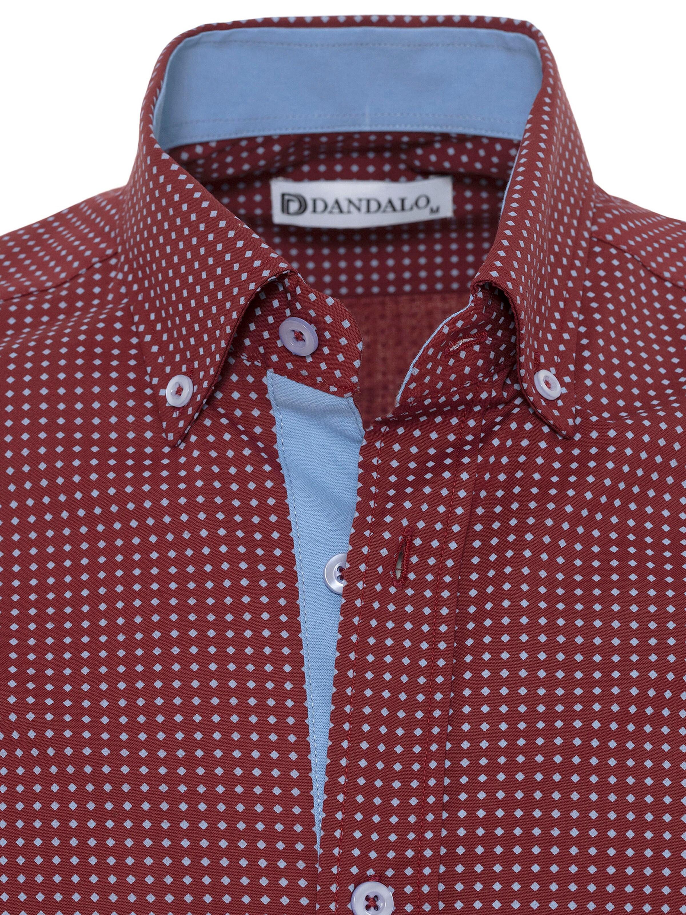 Coupe regular Chemise 'Cristophe' Dandalo en rouge