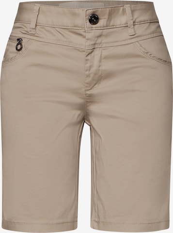 STREET ONE Slimfit Shorts in Beige: Vorderseite