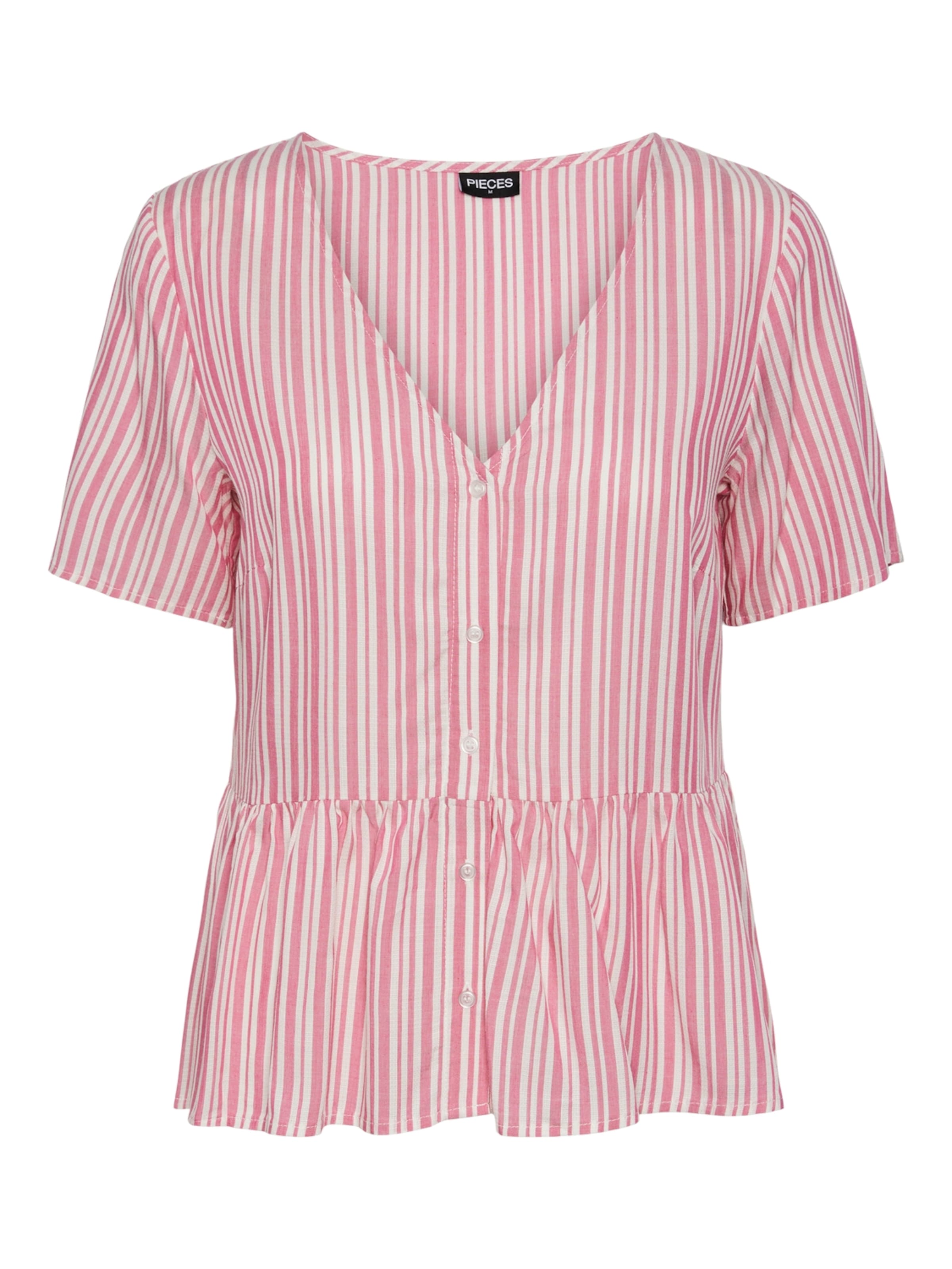 PIECES Блузка 'ALVINA' в Ярко-розовый: спереди