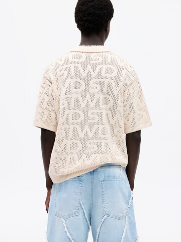 Pull-over 'STWD' Pull&Bear en blanc
