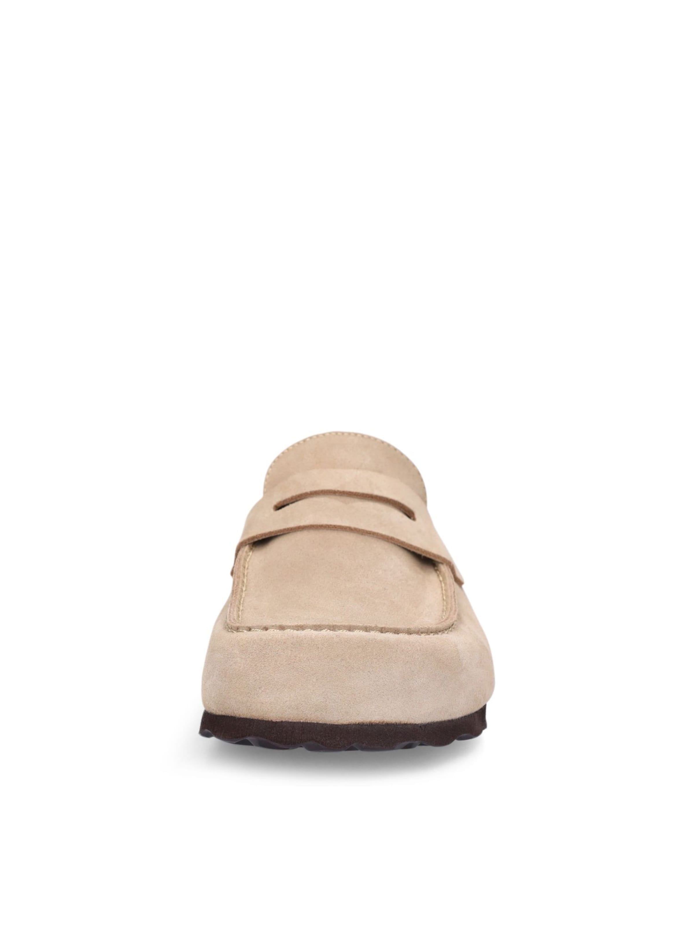 MANFIELD Pantolette in Beige
