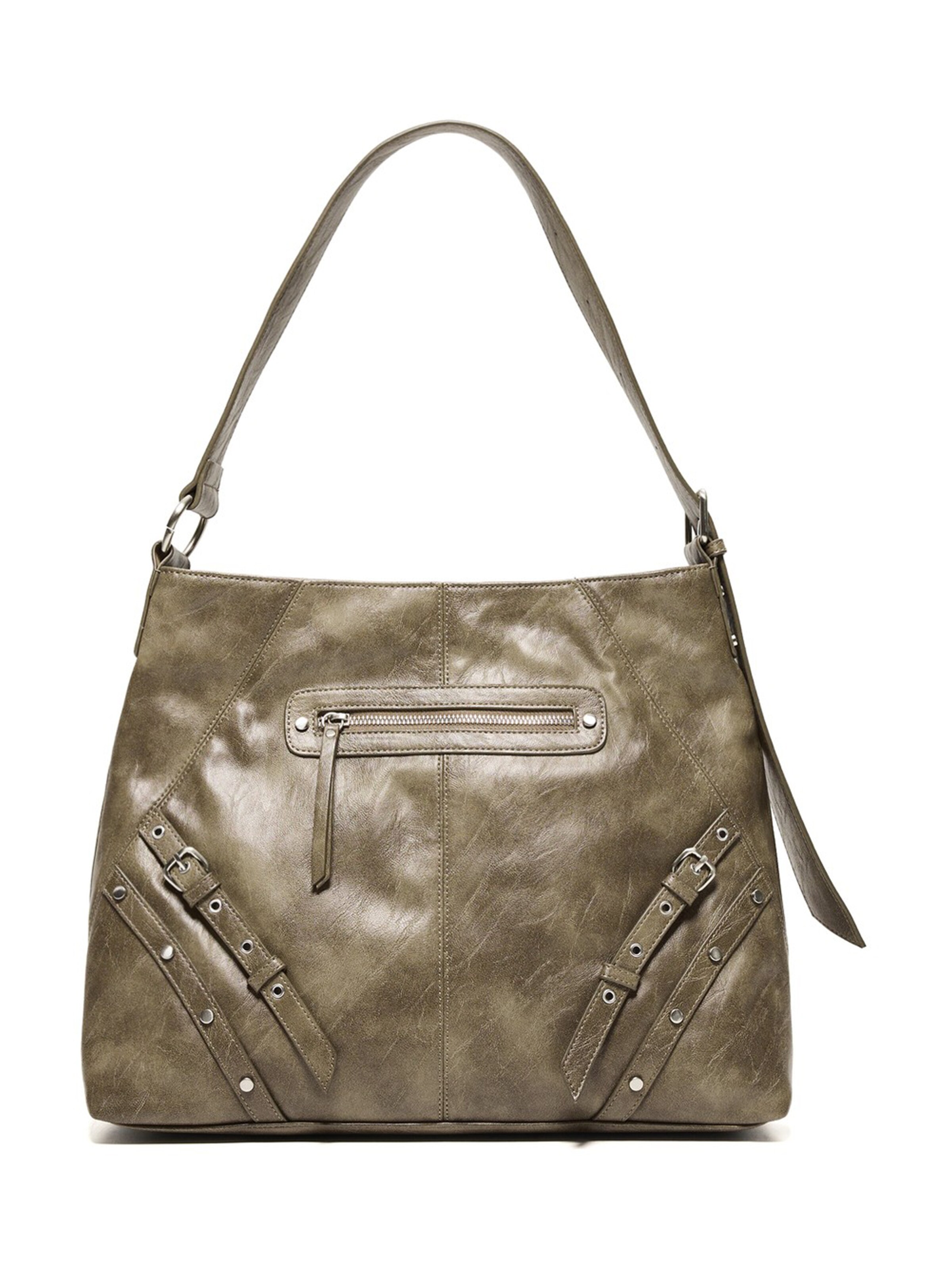 Bershka Skuldertaske i One Size i sepia, Produktvisning