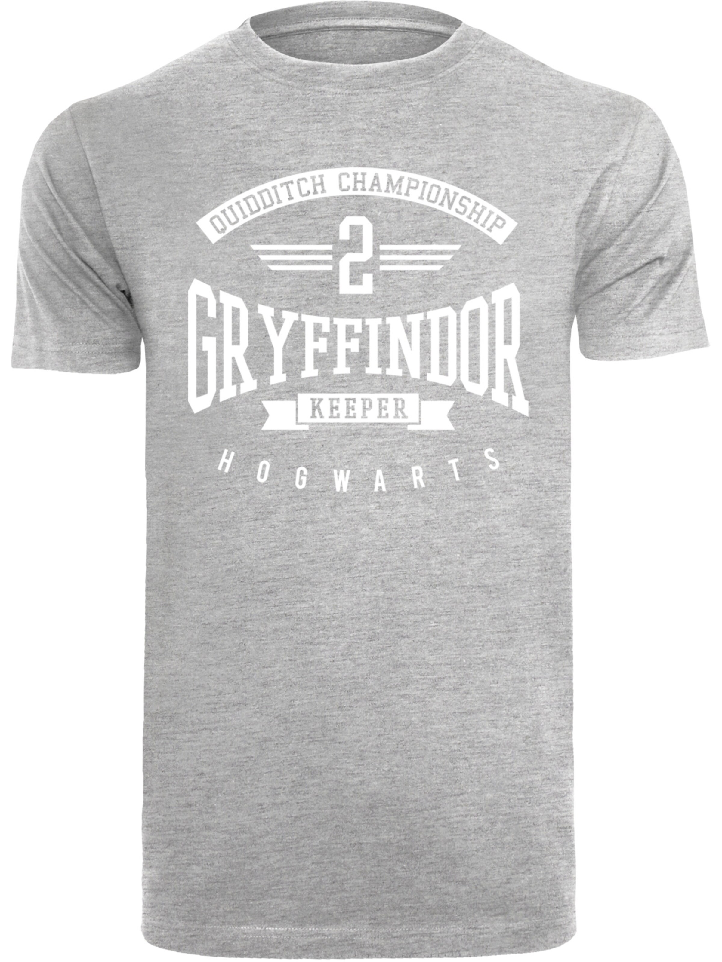 T-Shirt 'Harry Potter Gryffindor Keeper' F4NT4STIC en gris : devant