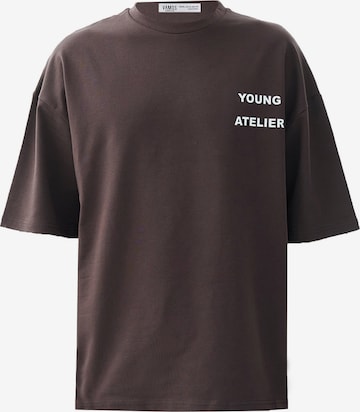 T-Shirt VAMOS CLO en marron : devant