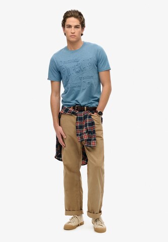 Superdry Shirt in Blauw