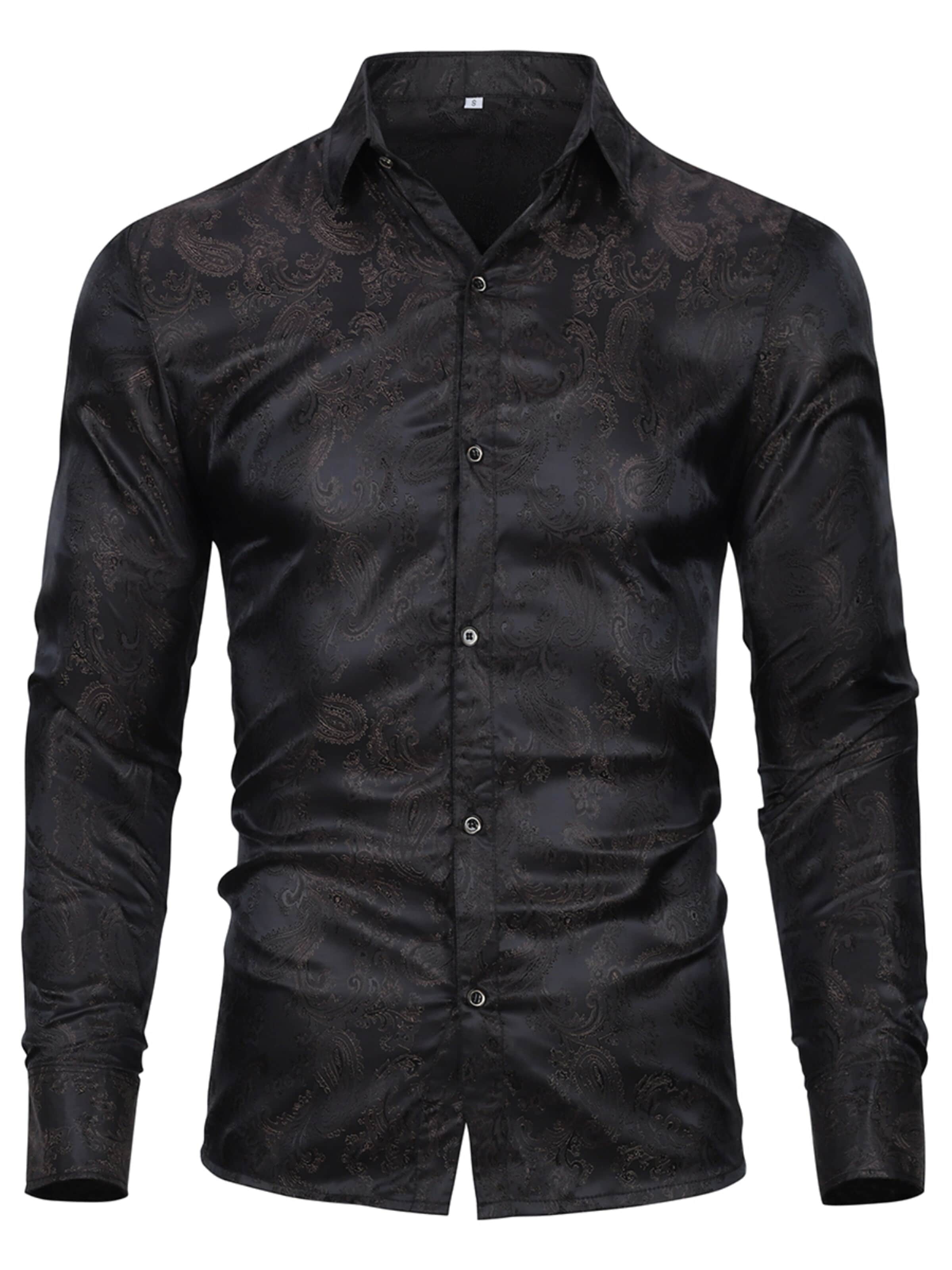 YOUTHUP Button Up Shirt 'Stick' in Black: front