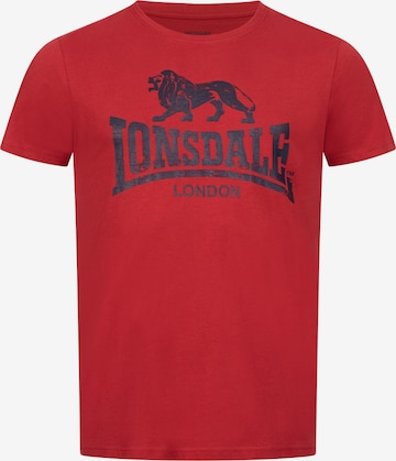 LONSDALE Shirt in Red: front