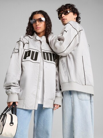 PUMA Спортивная куртка 'ARCHIVE SEASONAL' в Серый: спереди