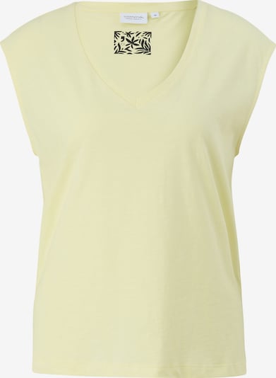 comma casual identity T-shirt en jaune clair, Vue avec produit