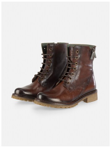 FELMINI Lace-Up Ankle Boots 'Caster D916' in Brown