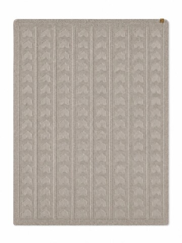 BergBiber Baby Blanket 'Strickdecke - 100% Bambus' in Beige: front