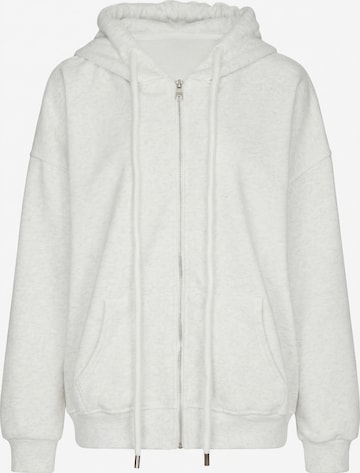 MYMO - Sudadera con cremallera en blanco: frente