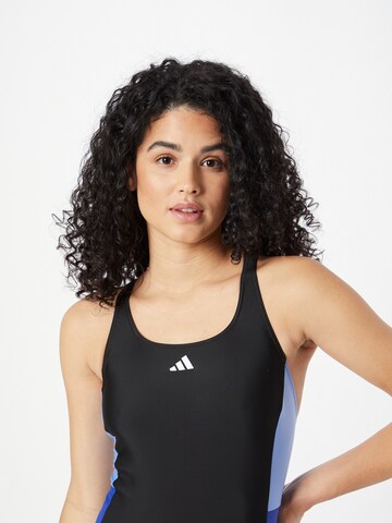 ADIDAS PERFORMANCE Bustier Sportbadeanzug 'Colourblock' in Schwarz