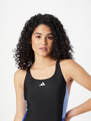 ADIDAS PERFORMANCE Bralette Active Swimsuit 'Colourblock' in Black