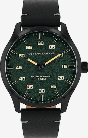 TOM TAILOR Analog Watch in Green: front