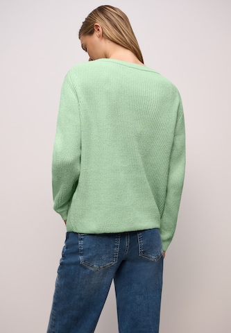 STREET ONE Sweater 'Chenille' in Green