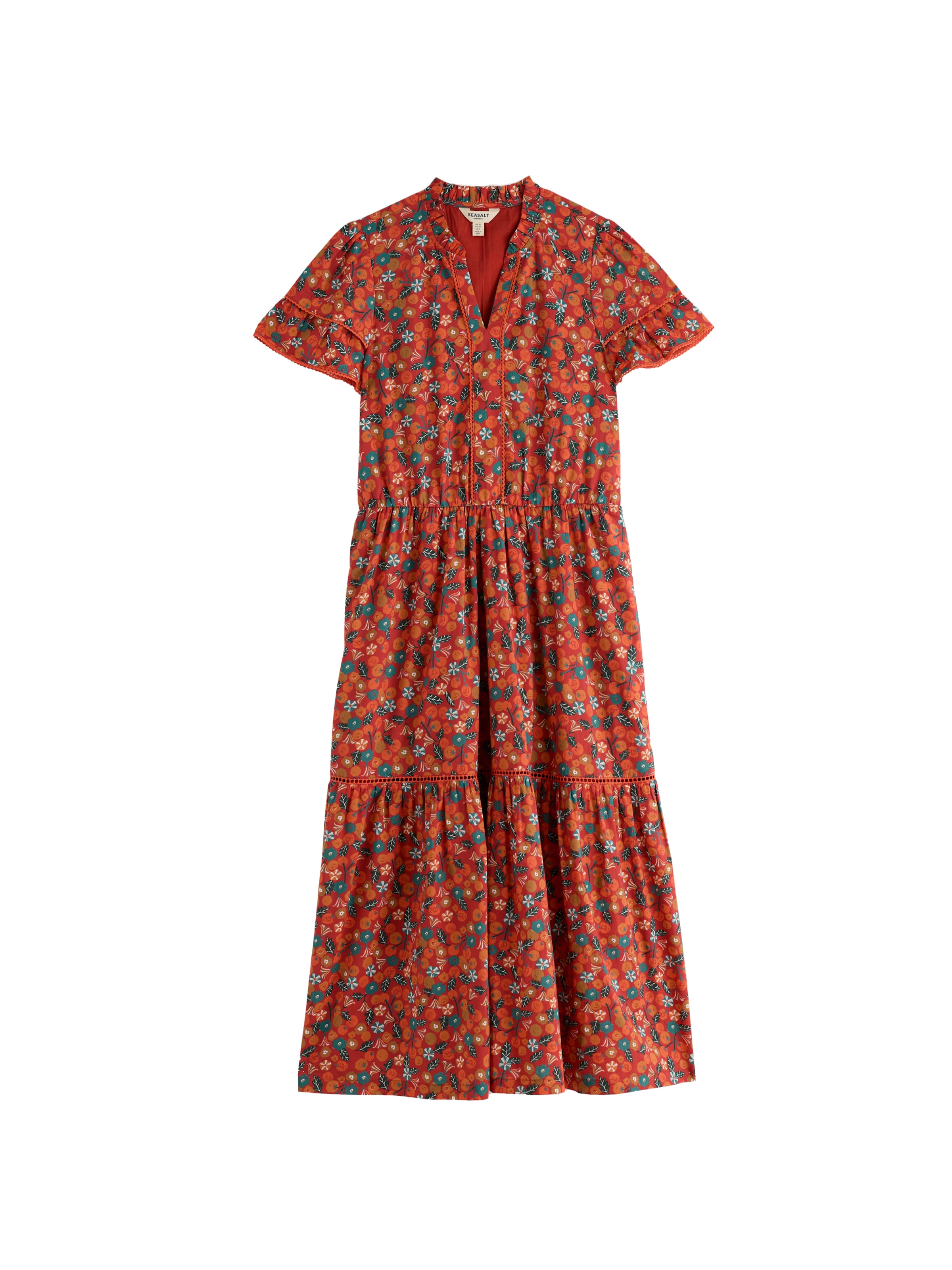 Robe Seasalt Cornwall en orange : devant