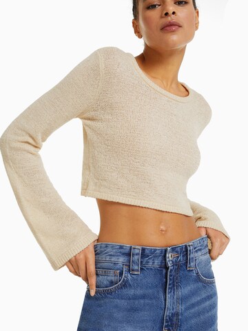 Bershka Pullover in Beige