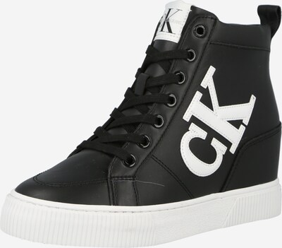 Sneaker înalt Calvin Klein pe negru / alb, Vizualizare produs