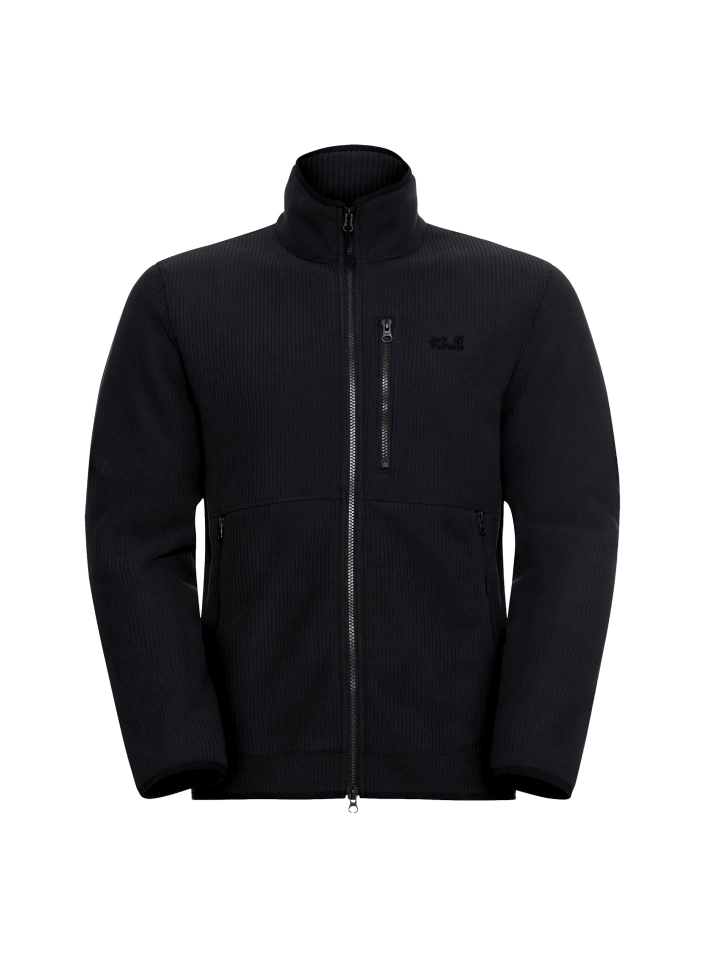 Veste en polaire 'Lake Ridge' JACK WOLFSKIN en noir : devant